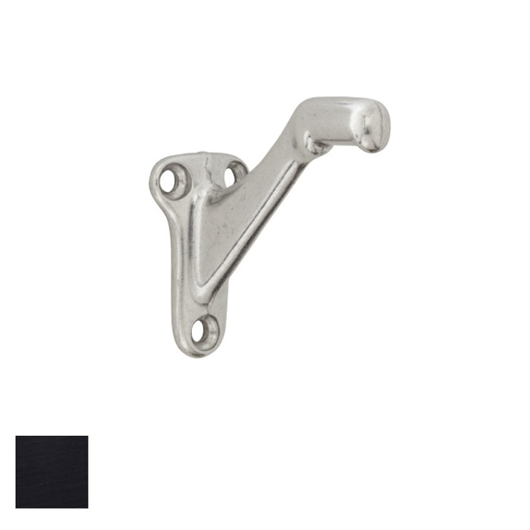 Ives Hand Rail Bracket, 1-9/16" X 1-9/16", Cast Aluminum, A-, Matte Black