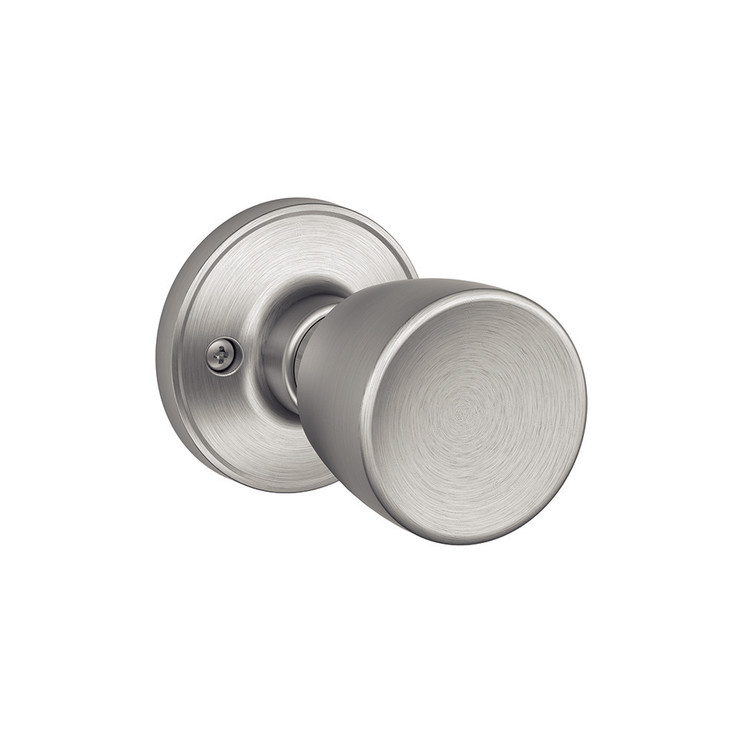 Schlage Residential J170 Byron Dummy Knob Lock Function, Satin Stainless Steel