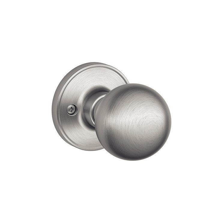 Schlage Residential J170 Corona Dummy Knob Lock Function, Satin Stainless Steel