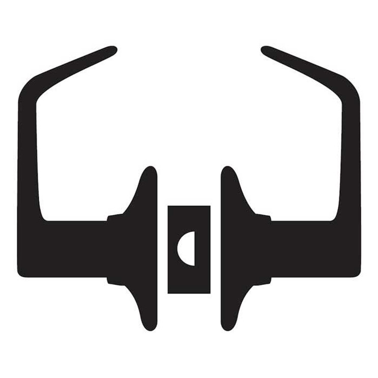 Schlage Residential F10 Latitude Passage Lever Lock In Vis Pack Function, Satin Nickel