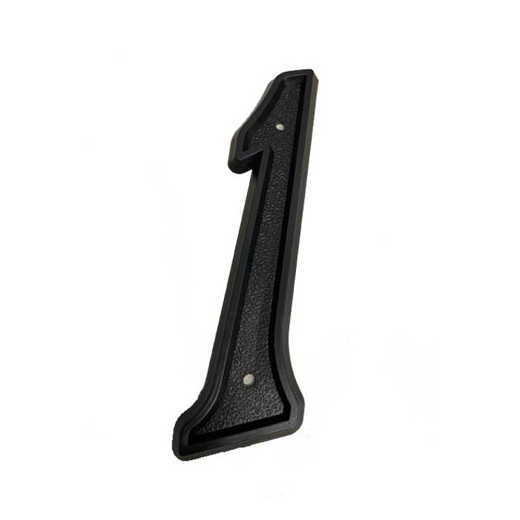 Philadelphia Hardware Group Phn-06 Plastic 6" House Number-1, Black