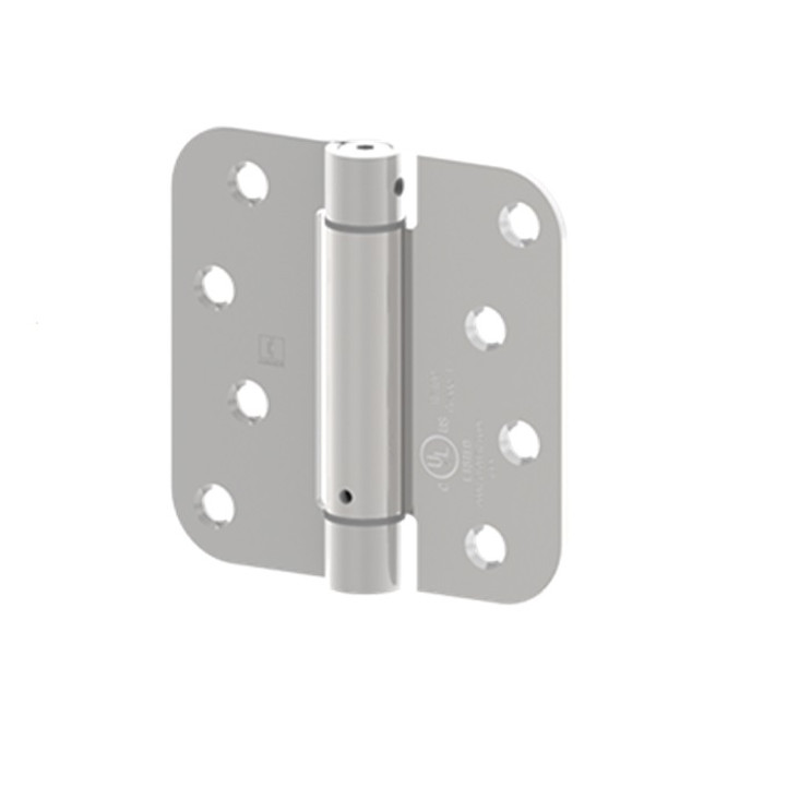 Hager Full Mortise Residential Hinge 5/8" Radius Corner Spring Steel 4" X 4", Bright Polished Chrome