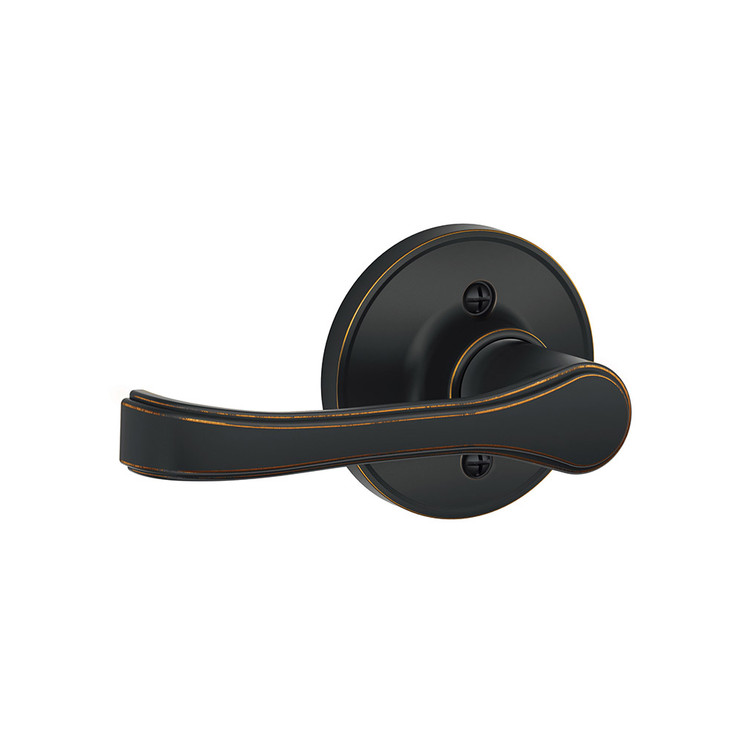 Schlage Residential J170 Torino Dummy Lever Lock Function, Aged Bronze