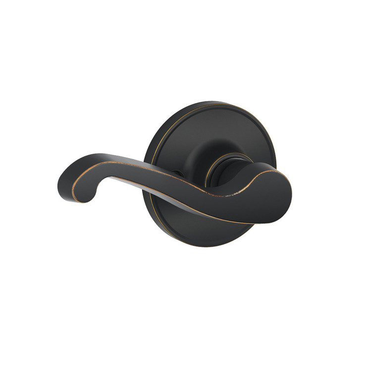 Schlage Residential J170 Lasalle Dummy Lever Lock Function, Left Hand Handing, Aged Bronze