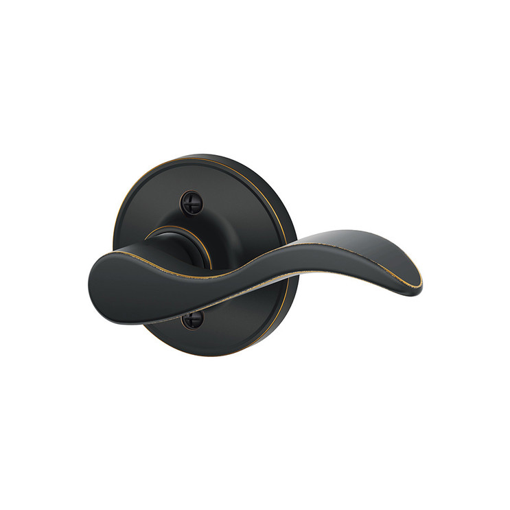 Schlage Residential J170 Seville Dummy Lever Lock Function, Right Hand Handing, Aged Bronze