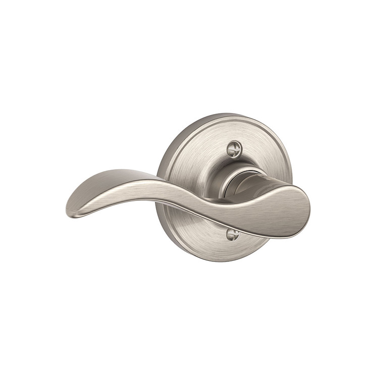 Schlage Residential J170 Seville Dummy Lever Lock Function, Left Hand Handing, Satin Nickel