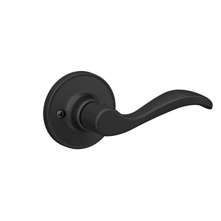 Schlage Residential J170 Seville Dummy Lever Lock Function, Right Hand Handing, Matte Black
