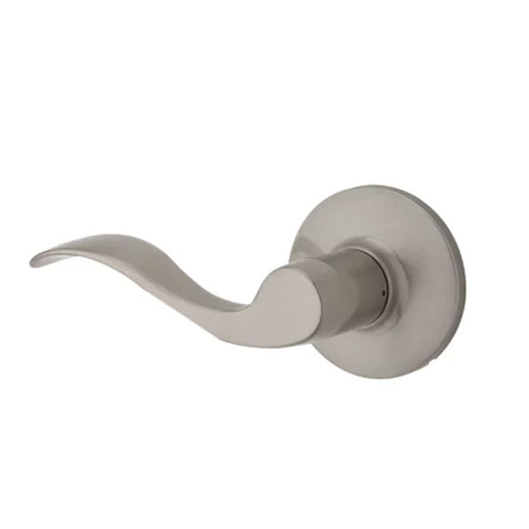 Safe Lock SL7000 Layton Dummy Lever, Round Rose, Right Hand, Satin Nickel