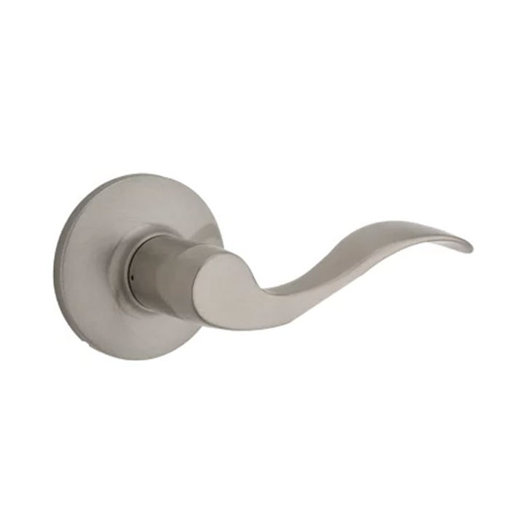 Safe Lock SL7000 Layton Dummy Lever, Round Rose, Left Hand, Satin Nickel
