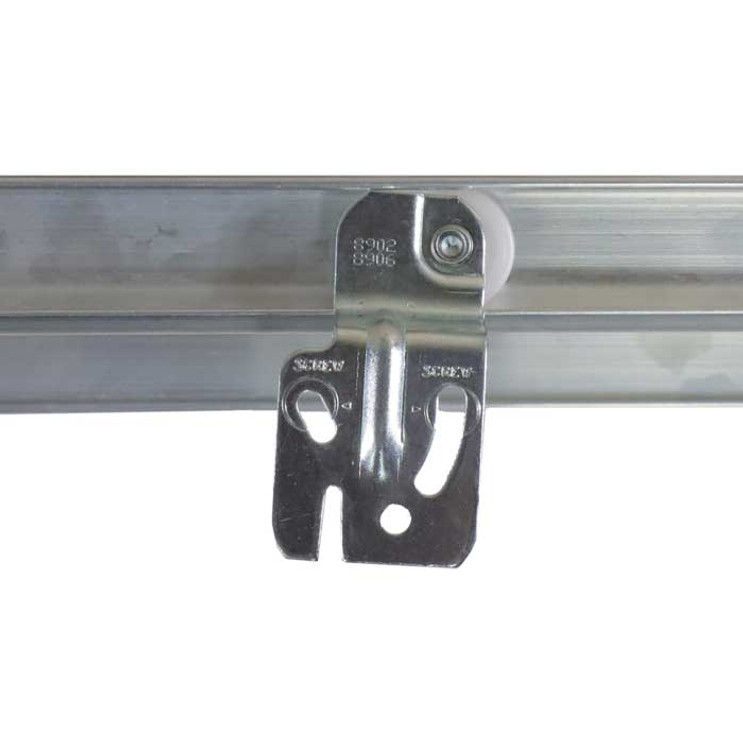 Orca Hardware By1300Af Track Kit 72" Aluminum For Single Roller By-Pass Door With Small Fascia