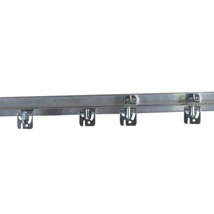 Orca Hardware By1300Af Track Kit 72" Aluminum For Single Roller By-Pass Door With Small Fascia