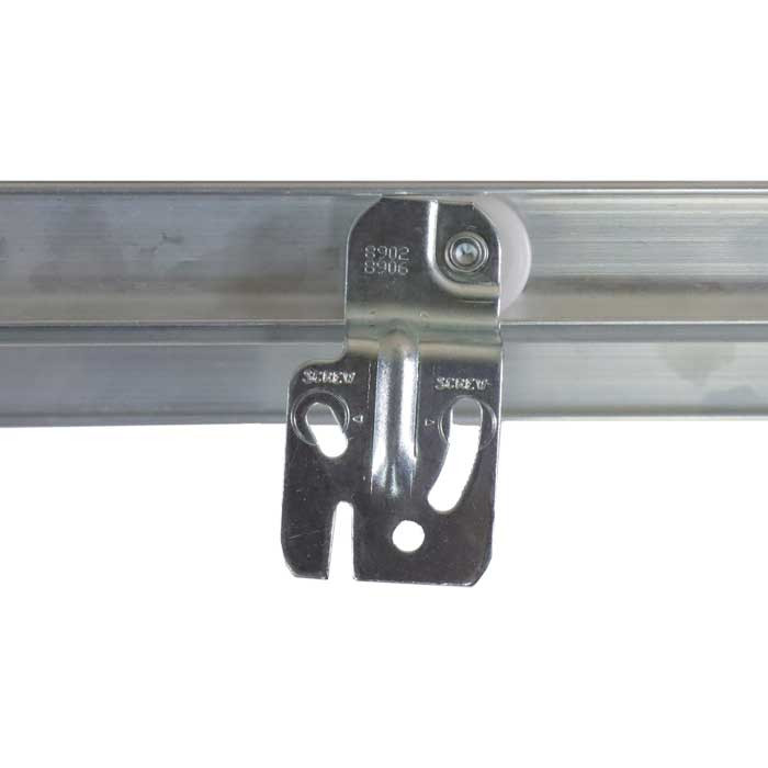 Orca Hardware By1300Af Track Kit 72" Aluminum For Single Roller By-Pass Door With Small Fascia
