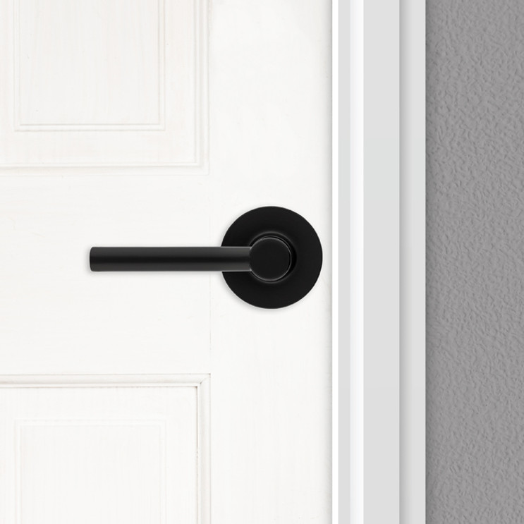 Safe Lock SL7000 Reminy Dummy Lever, Round Rose, Matte Black