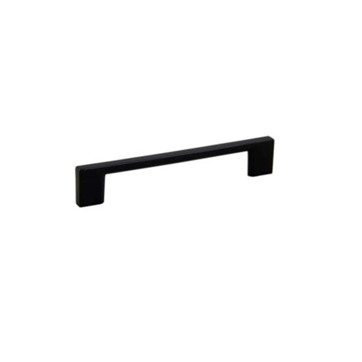 Orca Hardware Cp-17128 Handle Pull Cabinet, Comb Collection, 128Mm Center To Center, Zinc Alloy, Matte Black