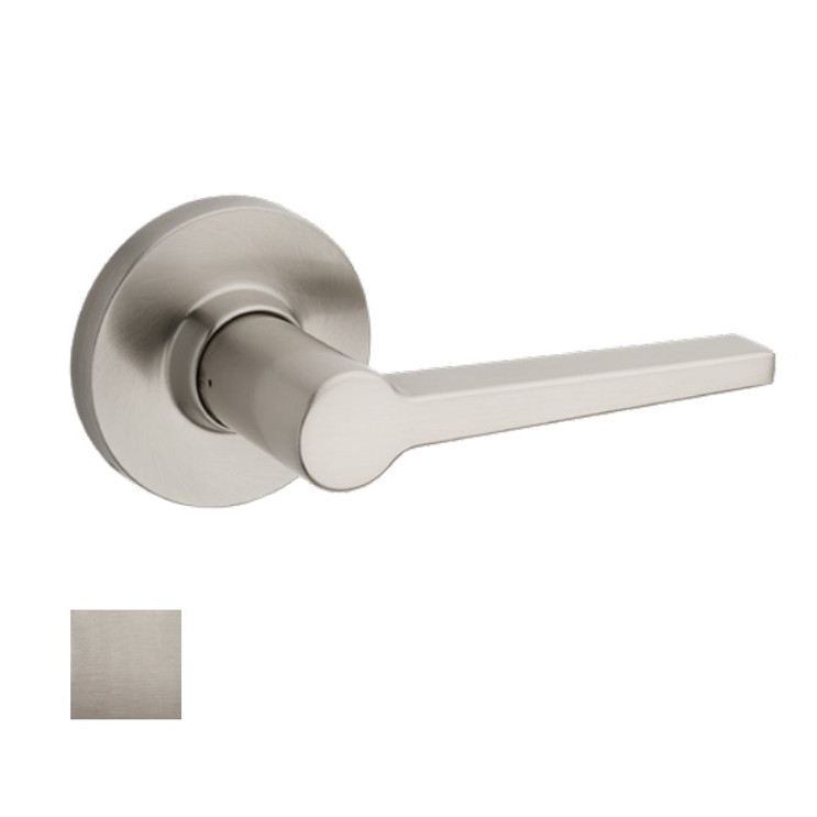 Safe Lock SL1002 Daylon UL Passage Lever /Hall/Closet, Round Rose, Round Corner Adjustable Latch, Round Corner Strike, Satin Nickel