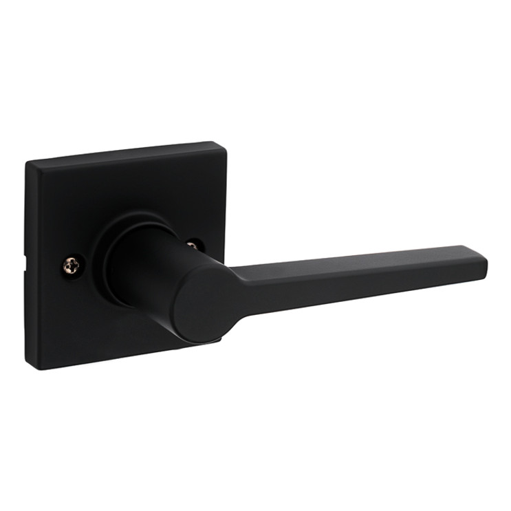 Safe Lock SL1002 Daylon UL Passage Lever /Hall/Closet, Square Rose, Round Corner Adjustable Latch, Round Corner Strike, Satin Nickel