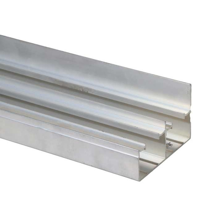 Orca Hardware Bpk1200F Bypass Door Track 60", 125 Lbs., For Fascia Standard Rollers, 1-3/8" Thickness