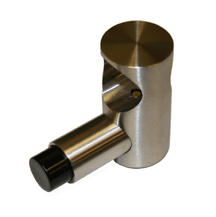 Orca Hardware Stop For Round Track Standard Drop Hanger Extra, Steel, Satin Stainless