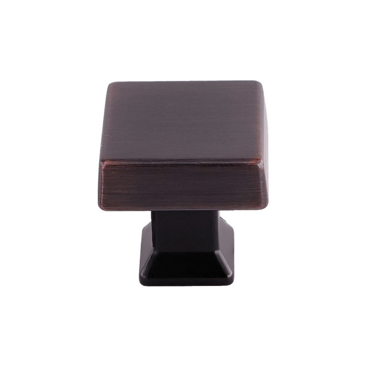 Orca Hardware Ck-21037 Olympus Cabinet Knob Collection, Square Pull, 29.8Mm Diameter, Zinc Alloy, Oil Rubbed Bronze