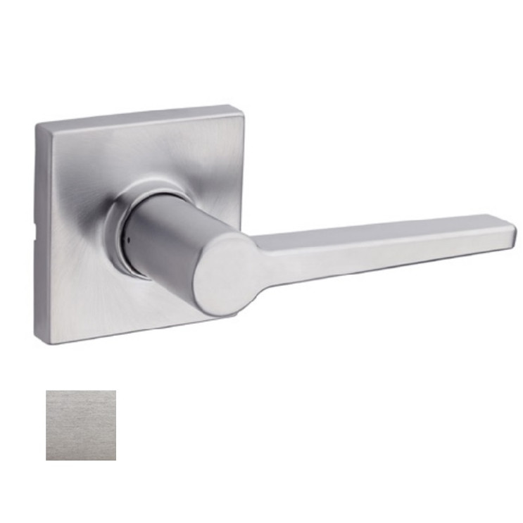 Safe Lock SL6000 Daylon Keyed Entry Lever, Square Rose, Round Corner Adjustable Latch, Round Corner Strike, Keyed Alike in Groups of 3, Satin Chrome