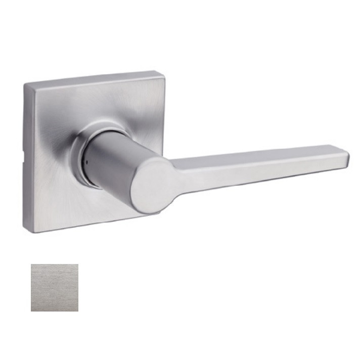 Safe Lock SL4000 Daylon Privacy Lever, Square Rose, Round Corner Adjustable Latch, Round Corner Strike, Satin Chrome