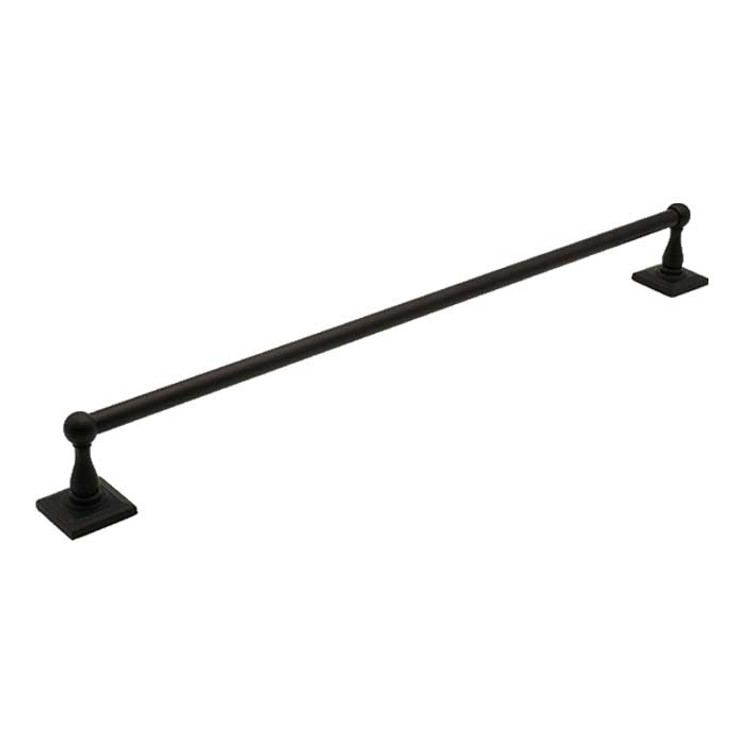 Orca Hardware Harstine 24 Inch Towel Bar Set, Matte Black