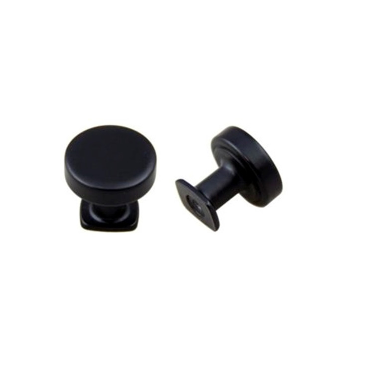 Orca Hardware Ck-18032 Round Cabinet Knob Mission Collection, Pull, 32Mm Diameter, Zinc Alloy, Matte Black