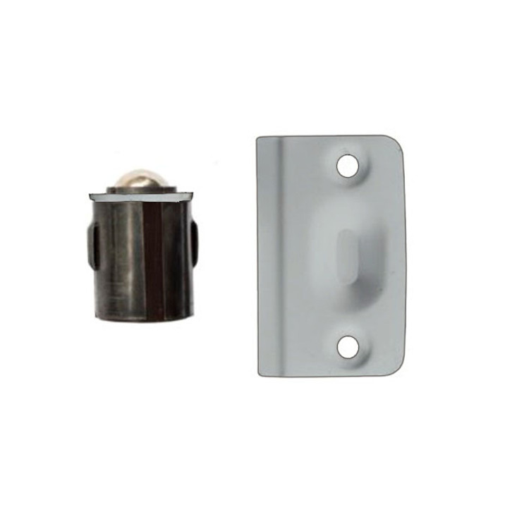 Orca Hardware Drive In Ball Catch With Radius Strike Cabinet, Bright Polished Chrome