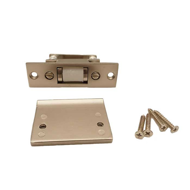 Orca Hardware Adjustable Roller Catch Heavy Duty, Satin Nickel