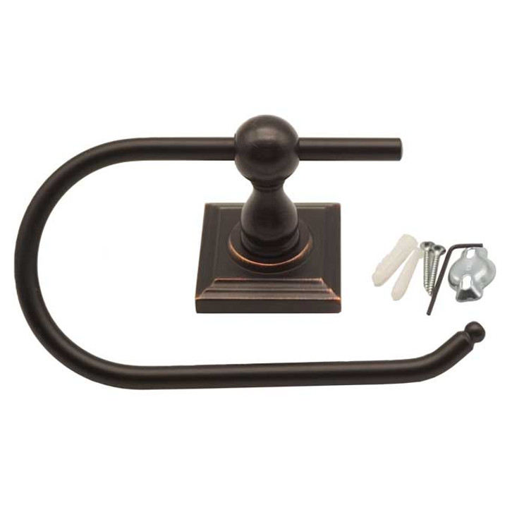 Orca Hardware Harstine Euro Toilet Paper Holder, Oil Rubbed Bronze