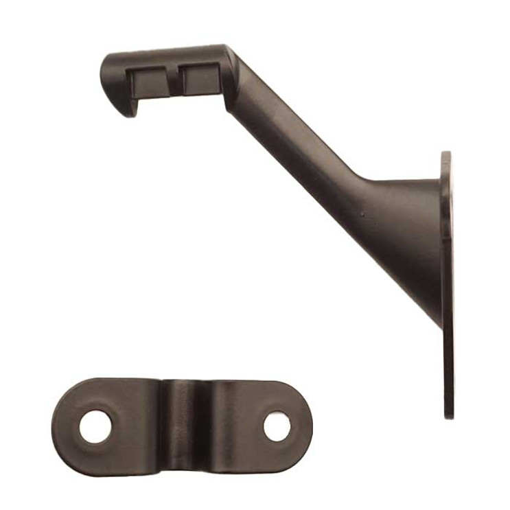 Orca Hardware Handrail Bracket Regular Duty, Zinc Alloy, Oil Rubbed Dark Bronze