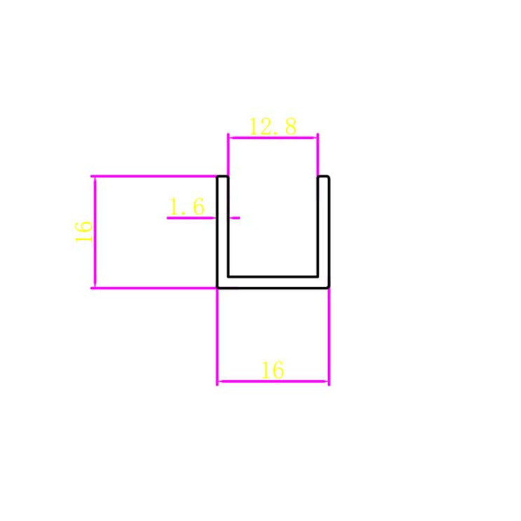 Orca Hardware Bypass Door Bottom Channel Guide Track 72", Aluminum, Floor Insert,