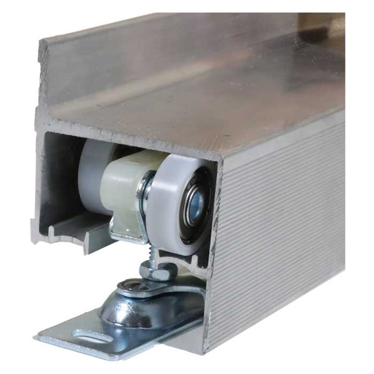 Orca Hardware Single Track Wall Mount Door Hardware Kit 72" Ed Fascia And For 1" To 1 3/4" Thick, Up To 200 Lbs. S