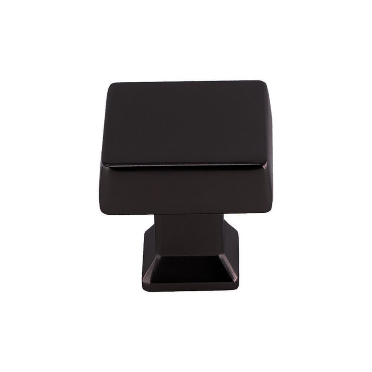 Orca Hardware Ck-21037 Olympus Cabinet Knob Collection, Square Pull, 29.8mm Diameter, Zinc Alloy, Matte Black