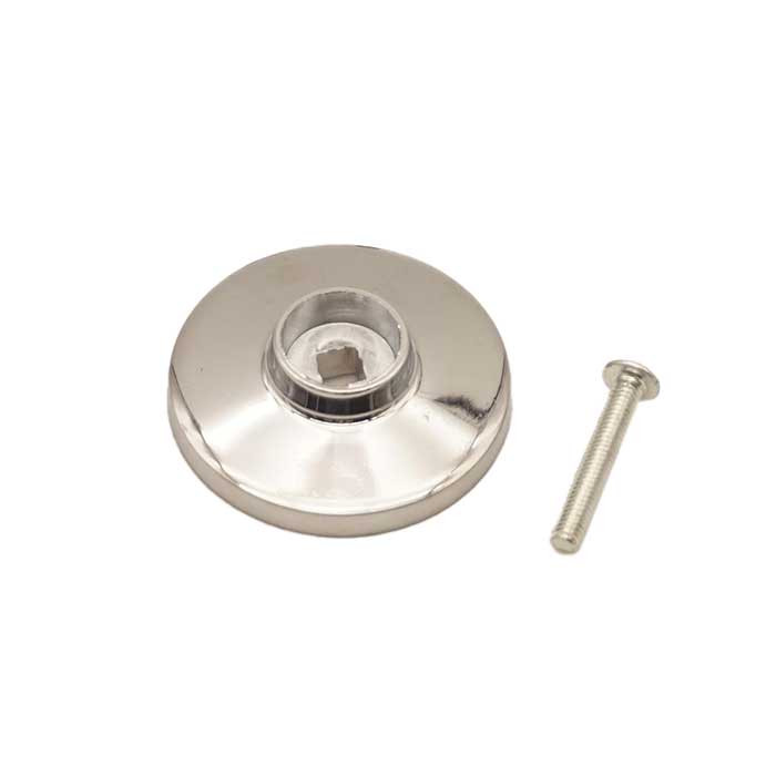 Orca Hardware Bi-Fold Door Knob Backplate, Bright Polished Chrome