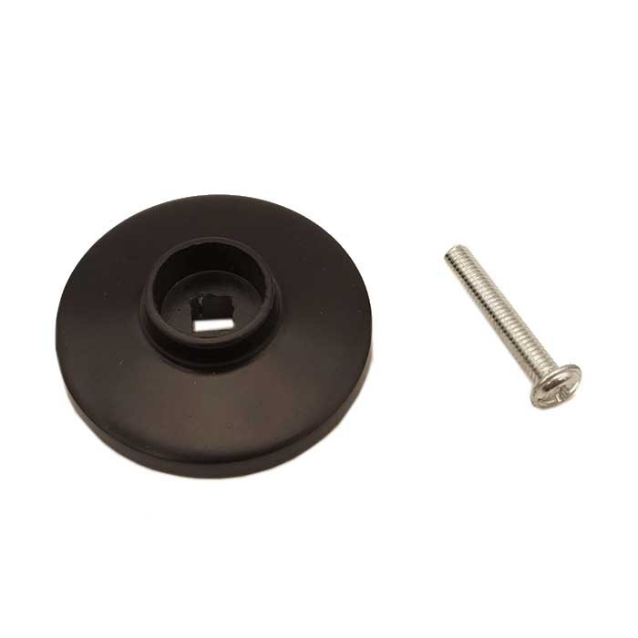 Orca Hardware Bi-Fold Door Knob Backplate, Matte Black