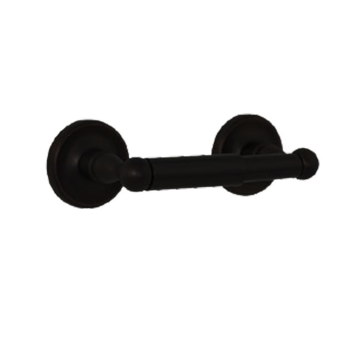 Orca Hardware Blakely Toilet Paper Holder W/Plastic Tube With Plastic, Matte Black
