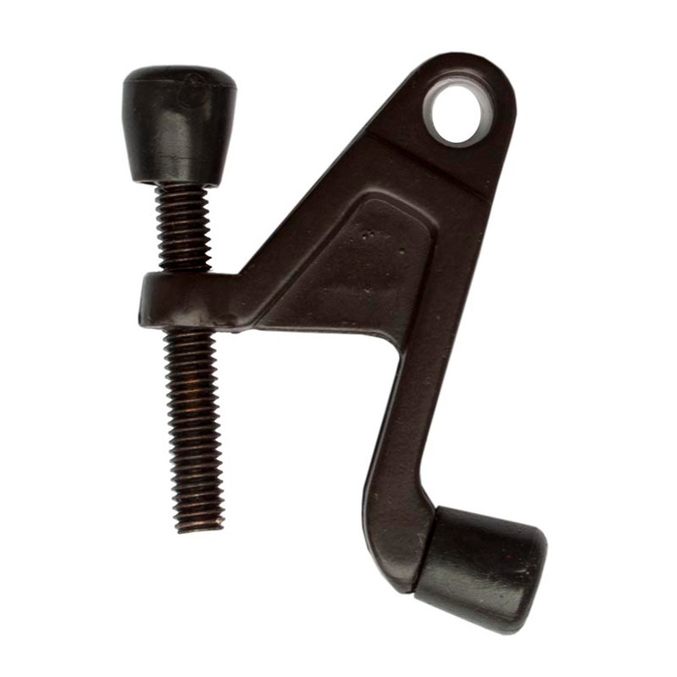 Orca Hardware Hd Hinge Pin Door Stop Heavy Duty, With Black Tip, Zinc Alloy, Oil Rubbed Dark Bronze