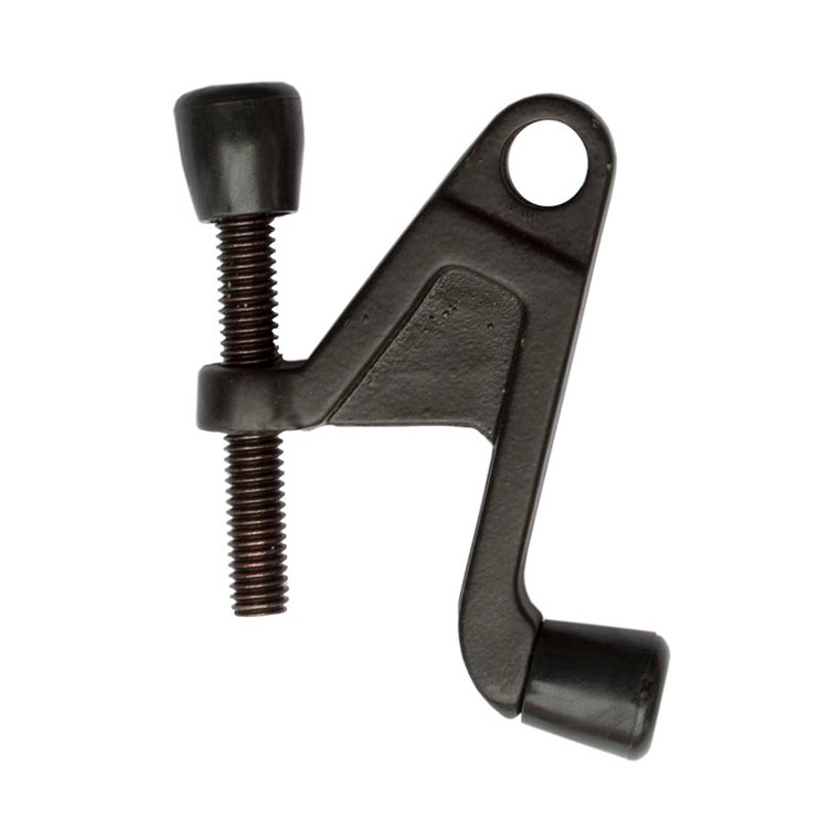 Orca Hardware Hd Hinge Pin Door Stop Heavy Duty, With Tip, Zinc Alloy, Matte Black