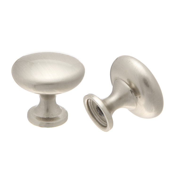 Orca Hardware Ck-39100 Round Cabinet Knob Bachelor Collection, Pull, 30.2mm Diameter, Zinc Alloy, Satin Nickel