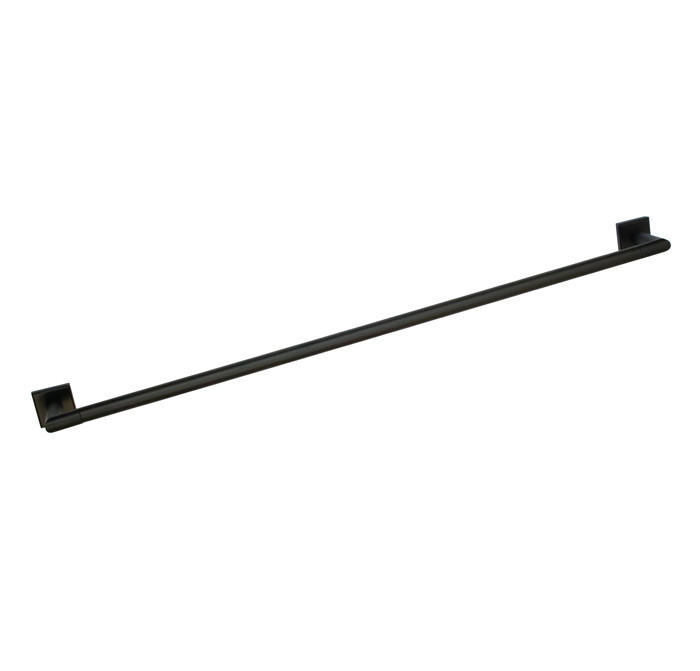 Orca Hardware Ripple 24 Inch Towel Bar Set, Matte Black