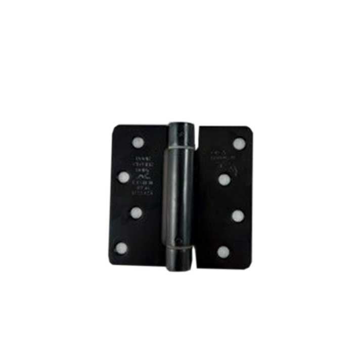 Orca Hardware Spring Steel Hinge 4" X 4" X 1/4" Radius Corner, Z Hole Pattern, Orb/, Oil Rubbed Dark Bronze