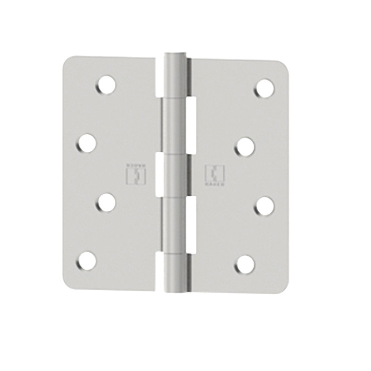 Hager Full Mortise Residential Hinge 5/8" Radius Corner Plain Bearing Steel 4" X 4", Bright Polished Chrome