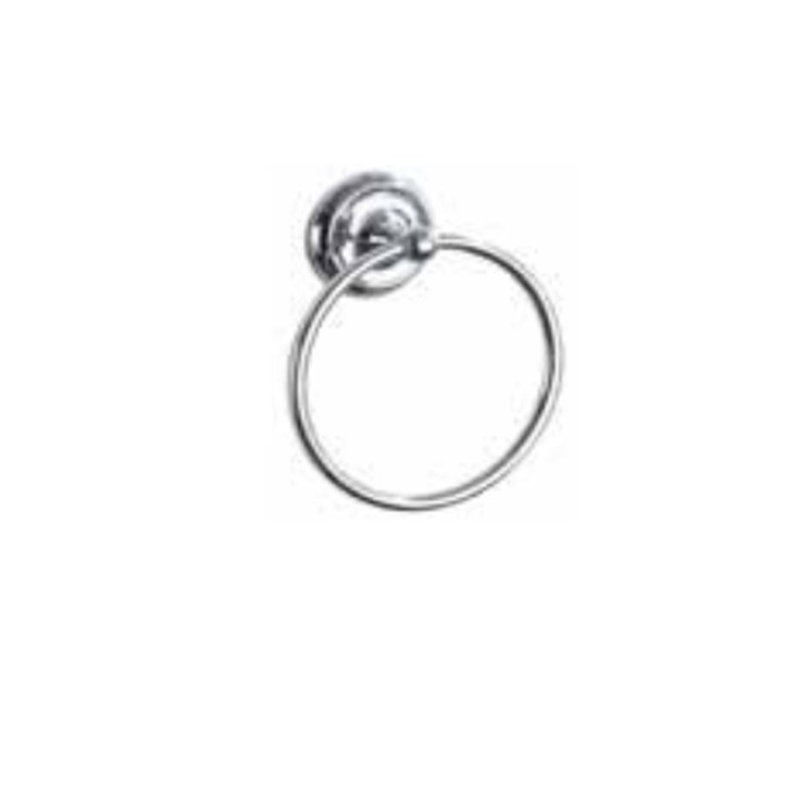 Orca Hardware Whidbey Towel Ring, Polished Chrome