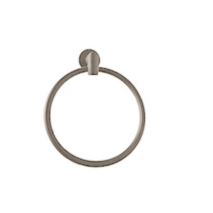 Orca Hardware Swirl Towel Ring, Satin Nickel
