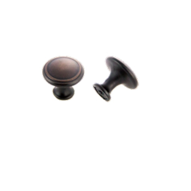 Orca Hardware Ck-39100 Round Cabinet Knob Bachelor Collection, Pull, 30.2Mm Diameter, Zinc Alloy, Oil Rubbed Bronze