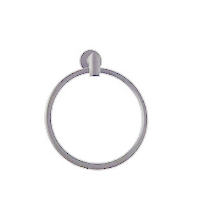Orca Hardware Swirl Towel Ring, Polished Chrome-3661-CH