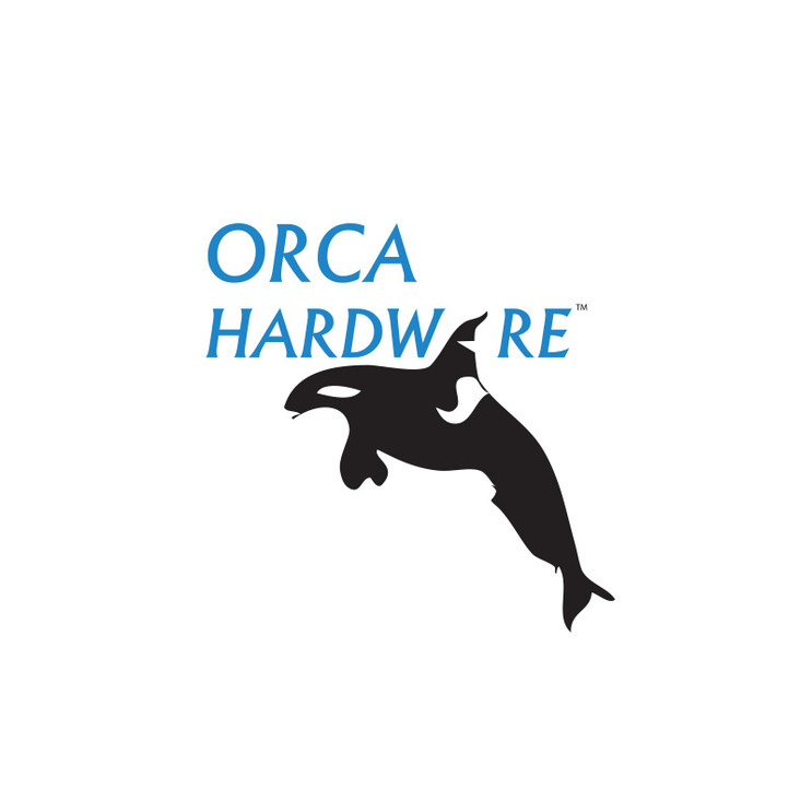 Orca Hardware Spring Steel Hinge 4" X 4" X 1/4" Radius Corner, Z Hole Pattern, Bright Polished Chrome