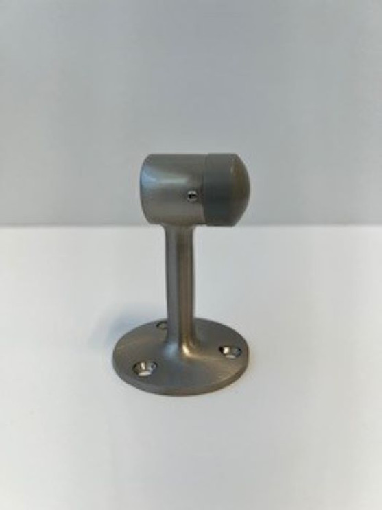 Orca Hardware Floor Mount Door Stop, 3-1/8" Height, Black Rubber Tip, Oil Rubbed Dark Bronze