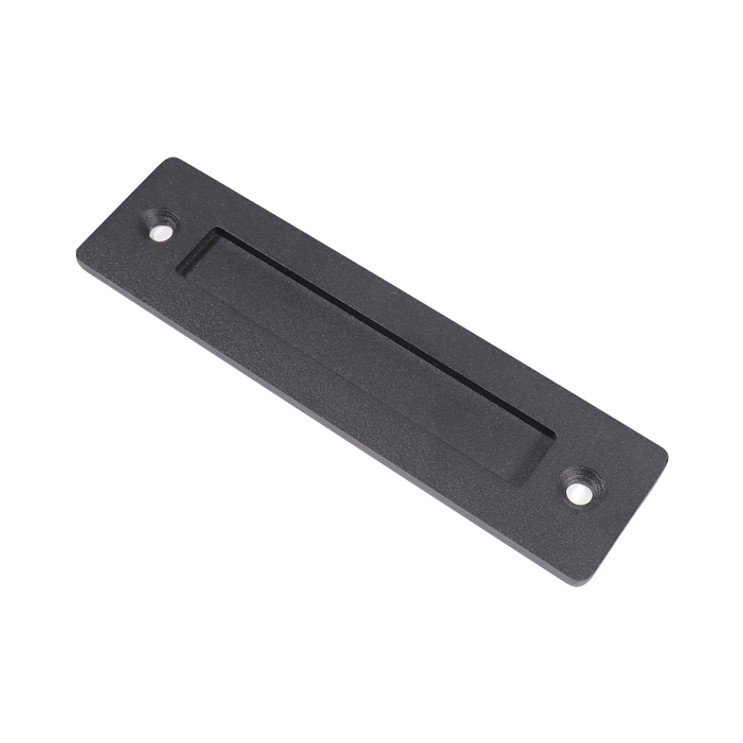 Orca Hardware Barn Door Flush Pull 8.62", Matte Black